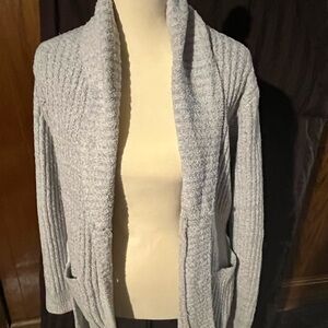 Elegant Light Gray Women's Cardigan